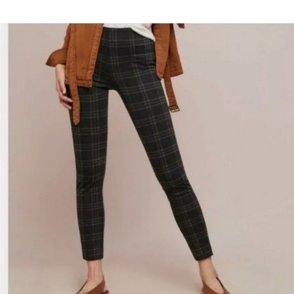 Sanctuary × Anthropologie Plaid Skinny Pants,Leggings